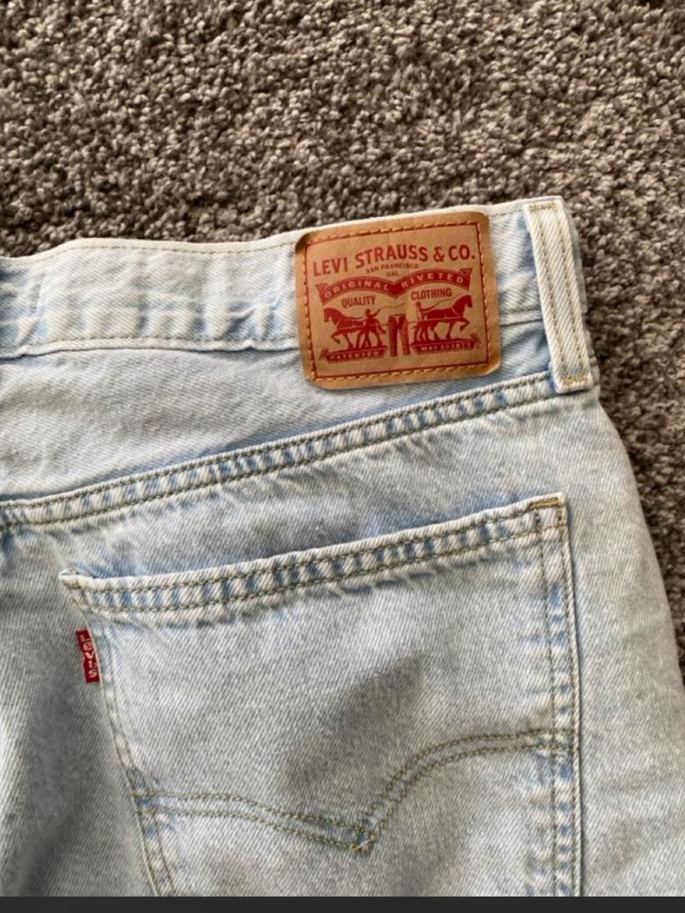 Levi's Light Blue Low Pro Straight Jeans